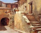 弗兰克 杜韦内克 : Italian Courtyard